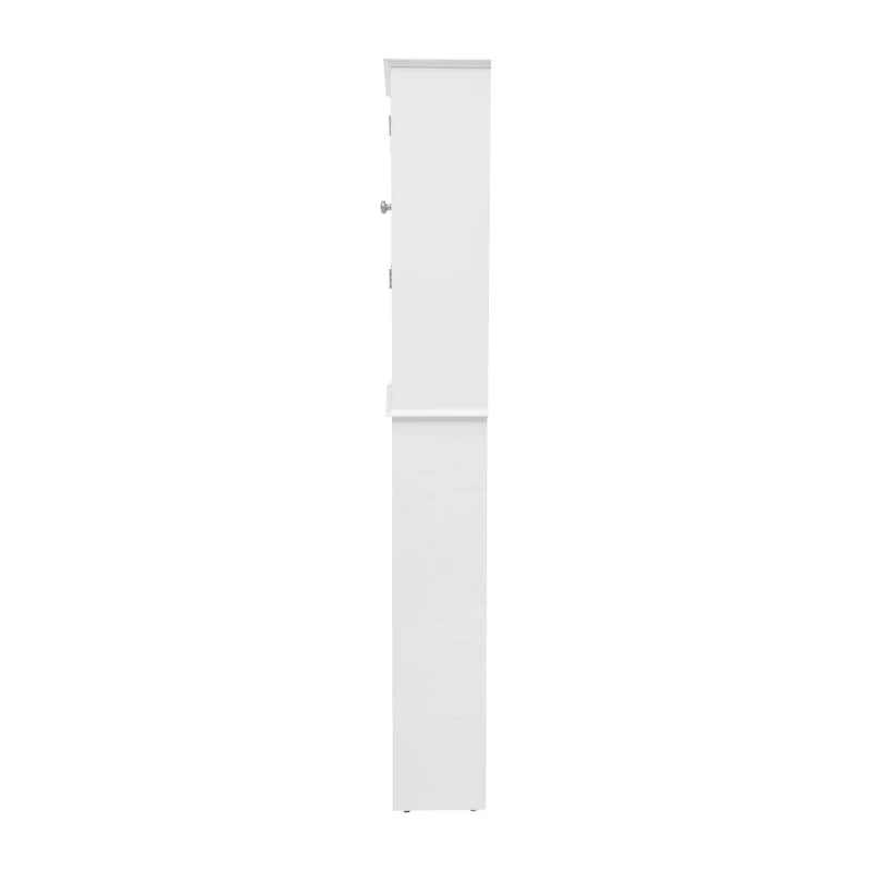 Meuble de rangement pour cabinet de toilette de ferme marron avec 2 étagères