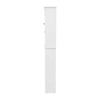 Meuble de rangement pour cabinet de toilette de ferme marron avec 2 étagères