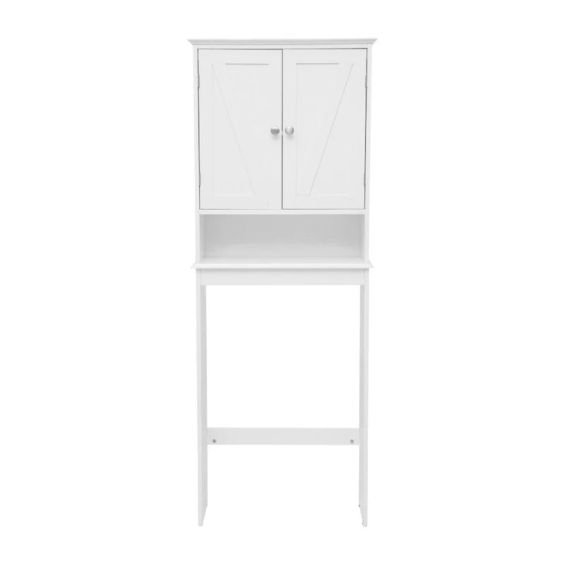 Meuble de rangement pour cabinet de toilette de ferme marron avec 2 étagères