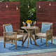 Casa 3pc Acacia X Leg Bistro Dining - Christopher Knight