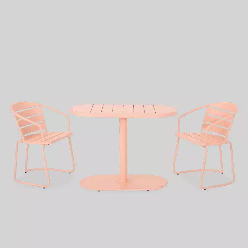 Ensemble de bistro 3 pièces en fer pour patio Santa Monica - Christopher Knight Home