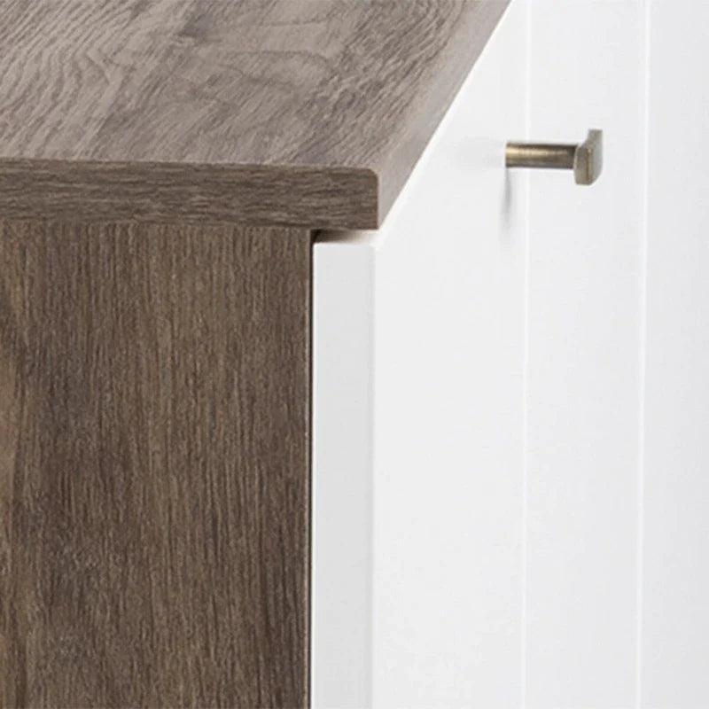 Buffet 4 portes Prepac Milo de style moderne du milieu du siècle - 64 L x 32 H x 16 P