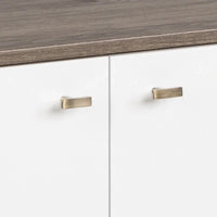 Buffet 4 portes Prepac Milo de style moderne du milieu du siècle - 64 L x 32 H x 16 P