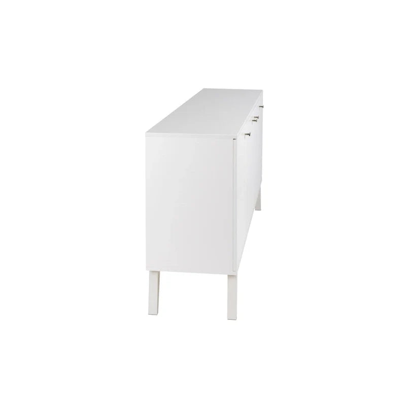 Buffet 4 portes Prepac Milo de style moderne du milieu du siècle - 64 L x 32 H x 16 P