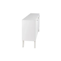 Buffet 4 portes Prepac Milo de style moderne du milieu du siècle - 64 L x 32 H x 16 P