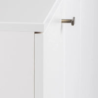 Buffet 4 portes Prepac Milo de style moderne du milieu du siècle - 64 L x 32 H x 16 P