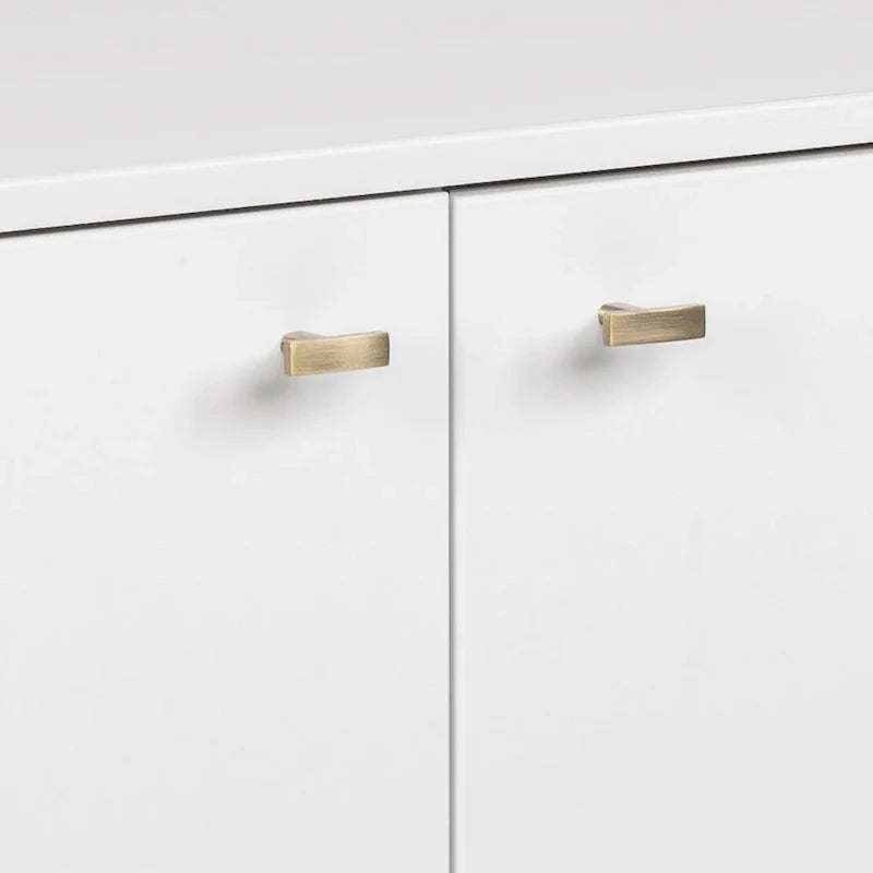 Buffet 4 portes Prepac Milo de style moderne du milieu du siècle - 64 L x 32 H x 16 P