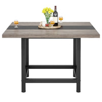 Petite table de salle de conférence pour 4 personnes, bureau carré en bois 40 pouces pour bureau à domicile - 39 pouces de profondeur