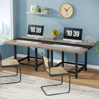 Petite table de salle de conférence pour 4 personnes, bureau carré en bois 40 pouces pour bureau à domicile - 39 pouces de profondeur