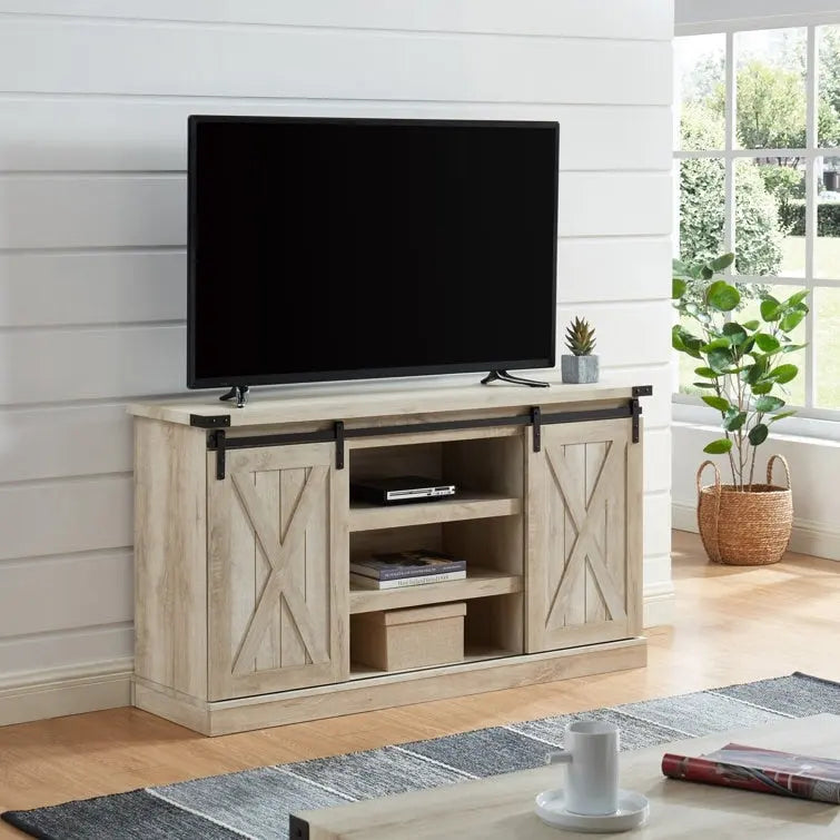Console multimédia TV en bois, meuble multimédia