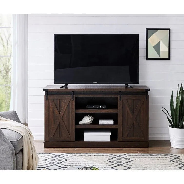 Console multimédia TV en bois, meuble multimédia