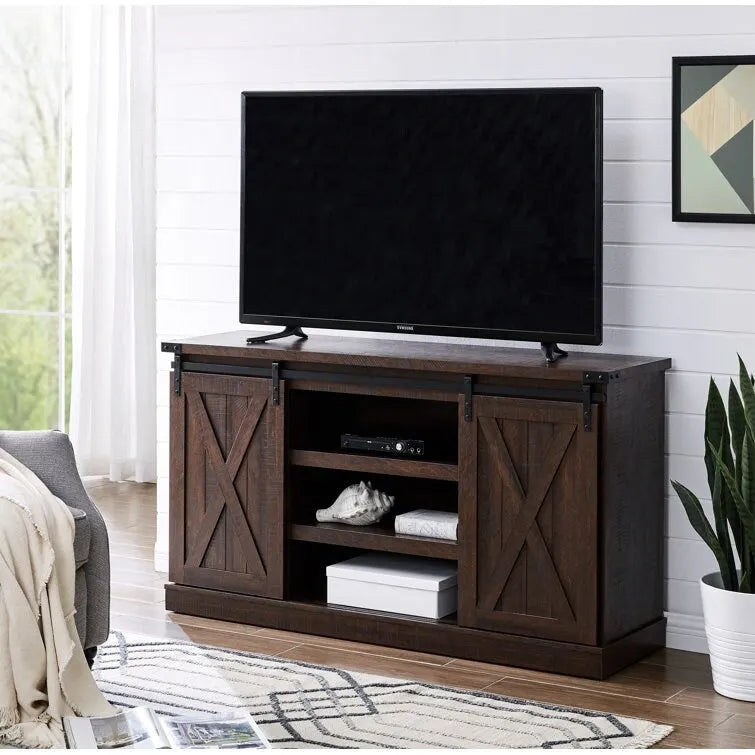 Console multimédia TV en bois, meuble multimédia