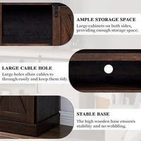 Console multimédia TV en bois, meuble multimédia