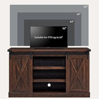 Console multimédia TV en bois, meuble multimédia