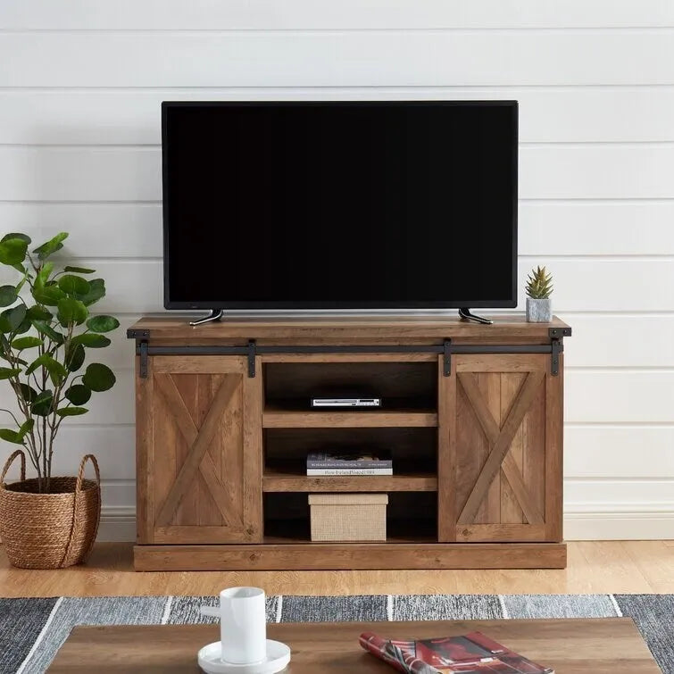 Console multimédia TV en bois, meuble multimédia
