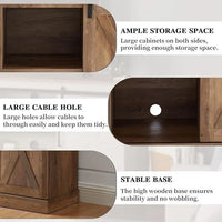 Console multimédia TV en bois, meuble multimédia