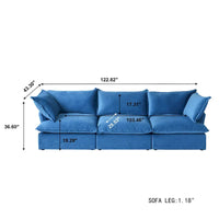 Canapé modulable, canapé 3 ou 4 places en velours, canapé confortable de style minimaliste pour salon et appartement