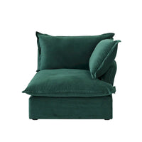 Canapé modulable, canapé 3 ou 4 places en velours, canapé confortable de style minimaliste pour salon et appartement