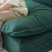 Canapé modulable, canapé 3 ou 4 places en velours, canapé confortable de style minimaliste pour salon et appartement