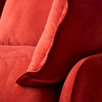 Canapé modulable, canapé 3 ou 4 places en velours, canapé confortable de style minimaliste pour salon et appartement
