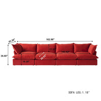 Canapé modulable, canapé 3 ou 4 places en velours, canapé confortable de style minimaliste pour salon et appartement