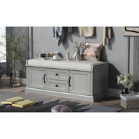 Banc de rangement avec 2 tiroirs et 2 placards