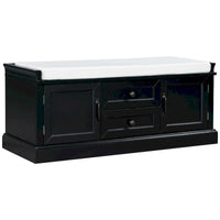 Banc de rangement avec 2 tiroirs et 2 placards
