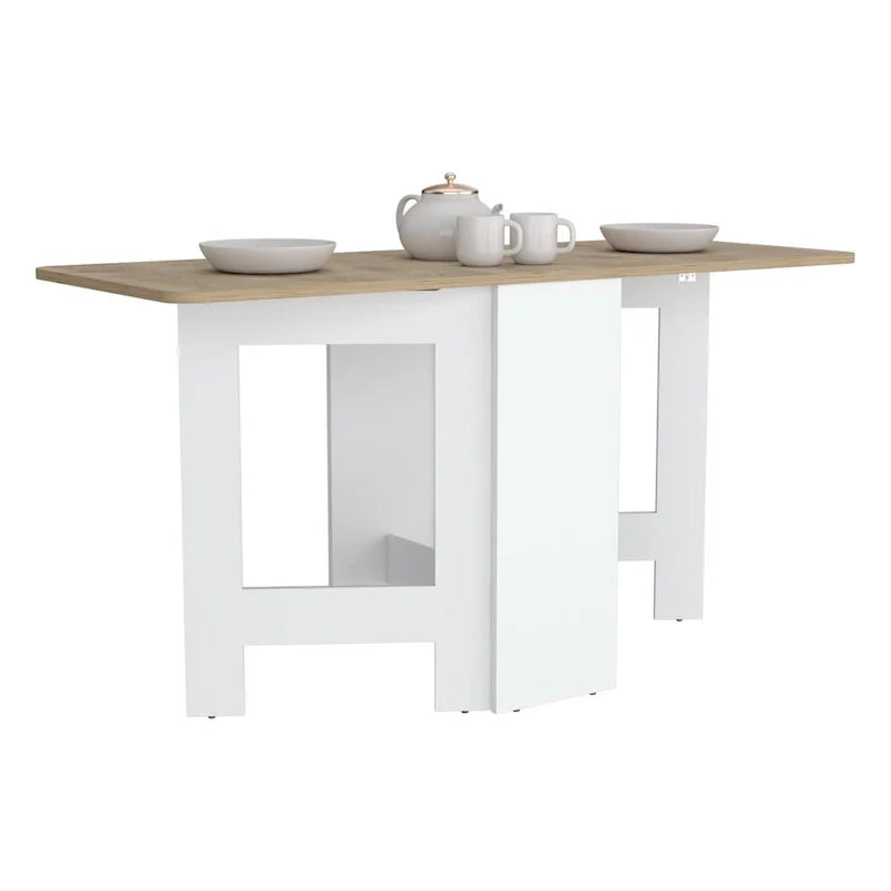 Table pliante à abattants, gain de place avec un design compact