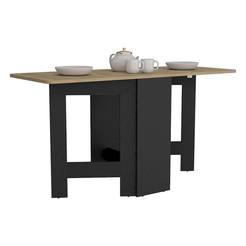 Table pliante à abattants, gain de place avec un design compact