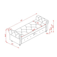 Banc ottoman avec rangement