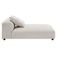 Solace Méridienne modulable rembourrée en tissu sans accoudoirs