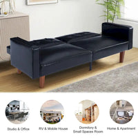 Canapé-lit futon en mousse à mémoire de forme convertible pour salon - 68.11*30.11*28.74