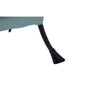 Fauteuil Lounge Contemporain d'Appoint, Fauteuil à Cadre Acier Unique avec Accoudoirs et Poche Latérale, avec pouf, avec repose-pieds