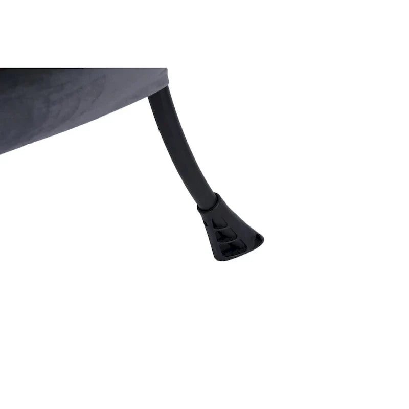 Fauteuil Lounge Contemporain d'Appoint, Fauteuil à Cadre Acier Unique avec Accoudoirs et Poche Latérale, avec pouf, avec repose-pieds