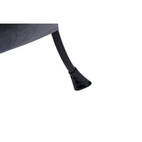Fauteuil Lounge Contemporain d'Appoint, Fauteuil à Cadre Acier Unique avec Accoudoirs et Poche Latérale, avec pouf, avec repose-pieds
