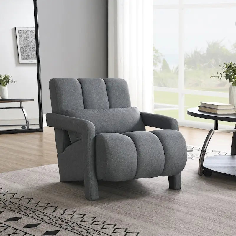 Fauteuil d'appoint moderne rembourré 28H avec coussin