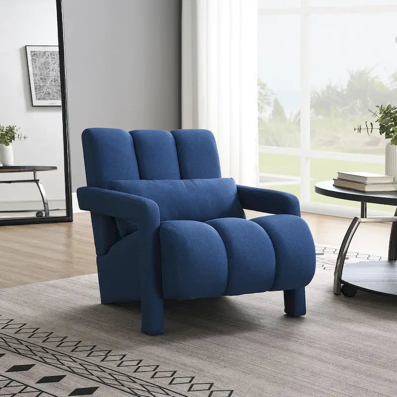 Fauteuil d'appoint moderne rembourré 28H avec oreiller
