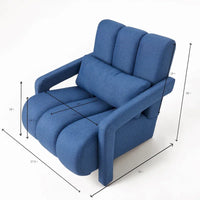 Fauteuil d'appoint moderne rembourré 28H avec coussin