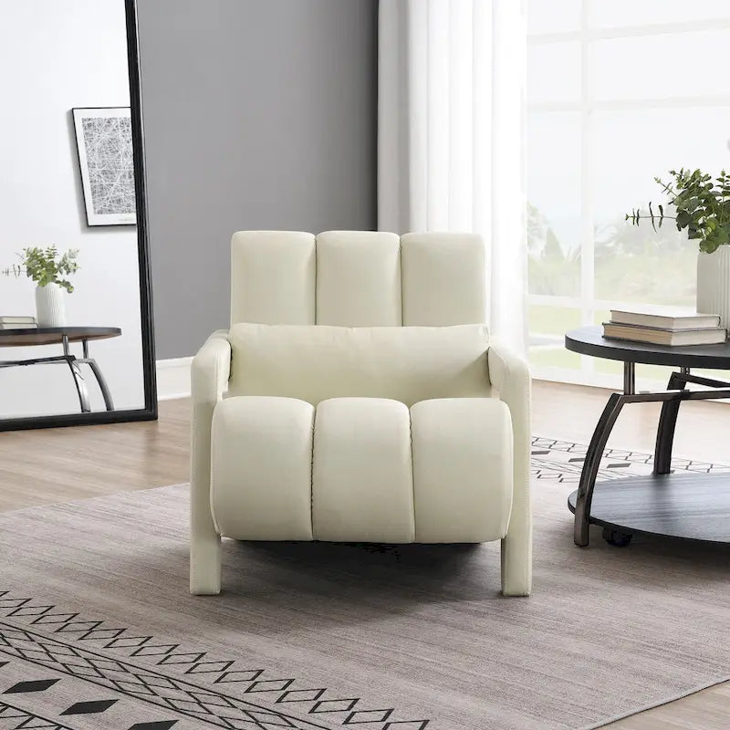 Fauteuil d'appoint moderne rembourré 28H avec oreiller
