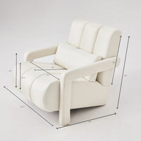 Fauteuil d'appoint moderne rembourré 28H avec coussin