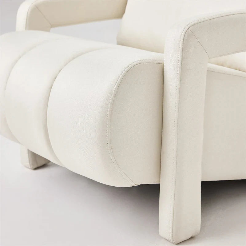 Fauteuil d'appoint moderne rembourré 28H avec coussin
