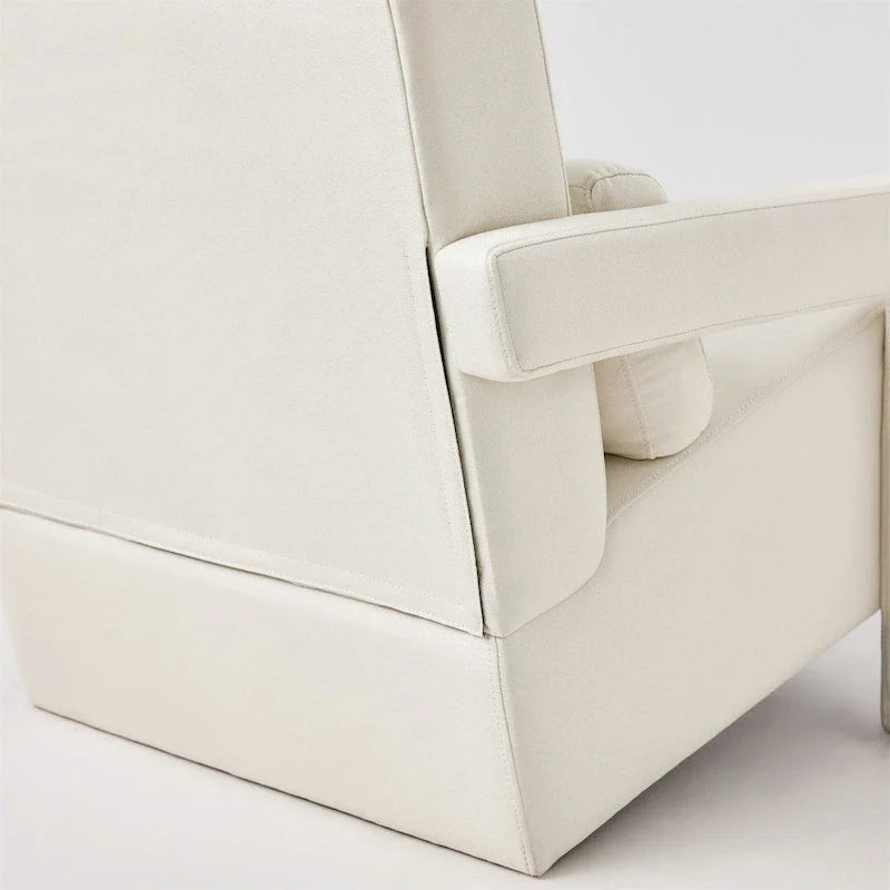 Fauteuil d'appoint moderne rembourré 28H avec oreiller