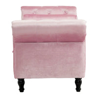 Banc coffre de rangement multifonction traditionnel en velours Xanthia avec coussin par Christopher Knight Home