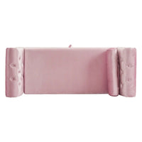 Banc coffre de rangement multifonction traditionnel en velours Xanthia avec coussin par Christopher Knight Home