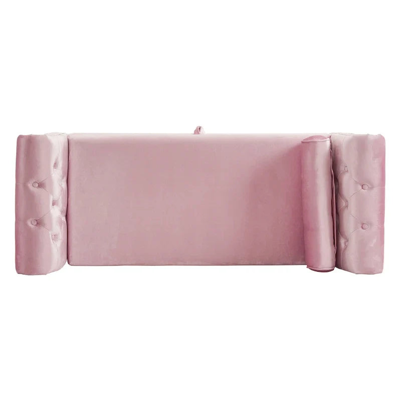 Banc coffre de rangement multifonction traditionnel en velours Xanthia avec coussin par Christopher Knight Home