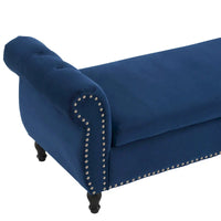 Banc coffre de rangement multifonction traditionnel en velours Xanthia avec coussin par Christopher Knight Home