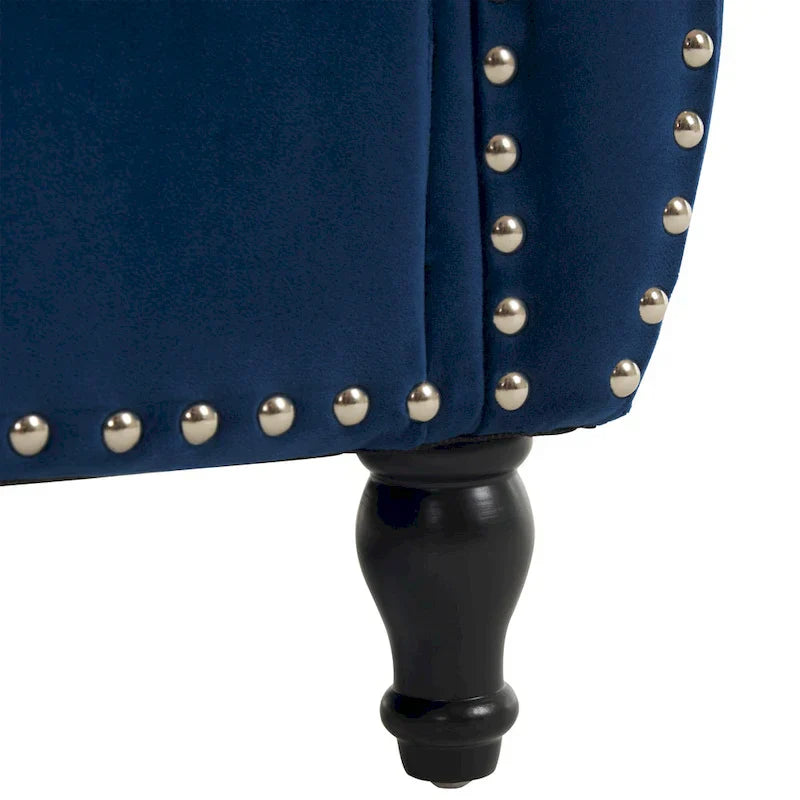 Banc coffre de rangement multifonction traditionnel en velours Xanthia avec coussin par Christopher Knight Home