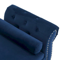 Banc coffre de rangement multifonction traditionnel en velours Xanthia avec coussin par Christopher Knight Home