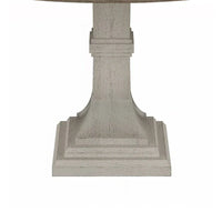 Ensemble table et chaises de salle à manger 5 pièces Sane, Fiddleback, plateau rond, gris, blanc