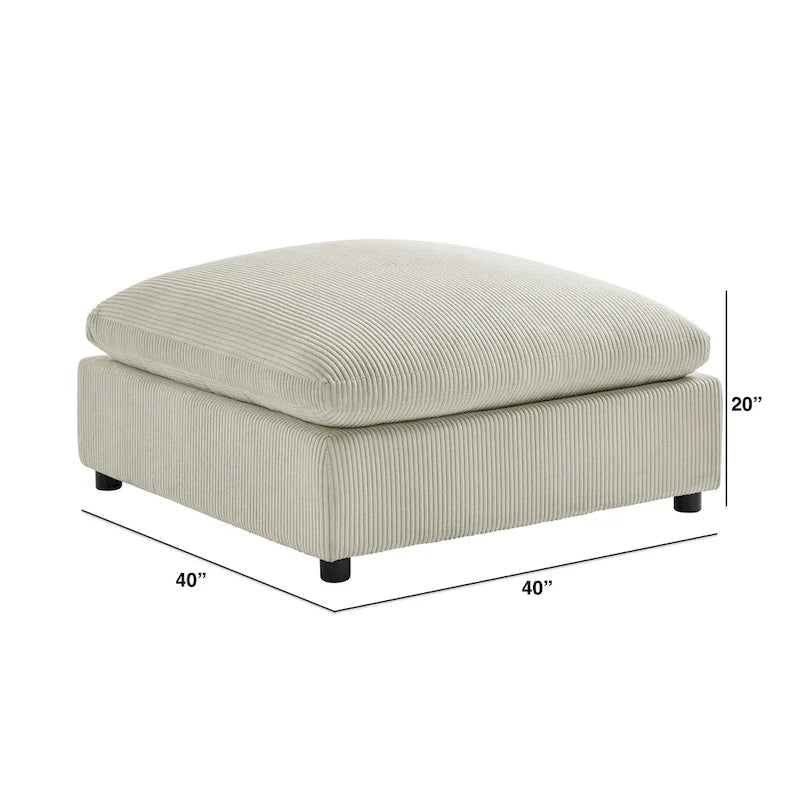 Pouf carré Cambrai 40 po par Greyson Living